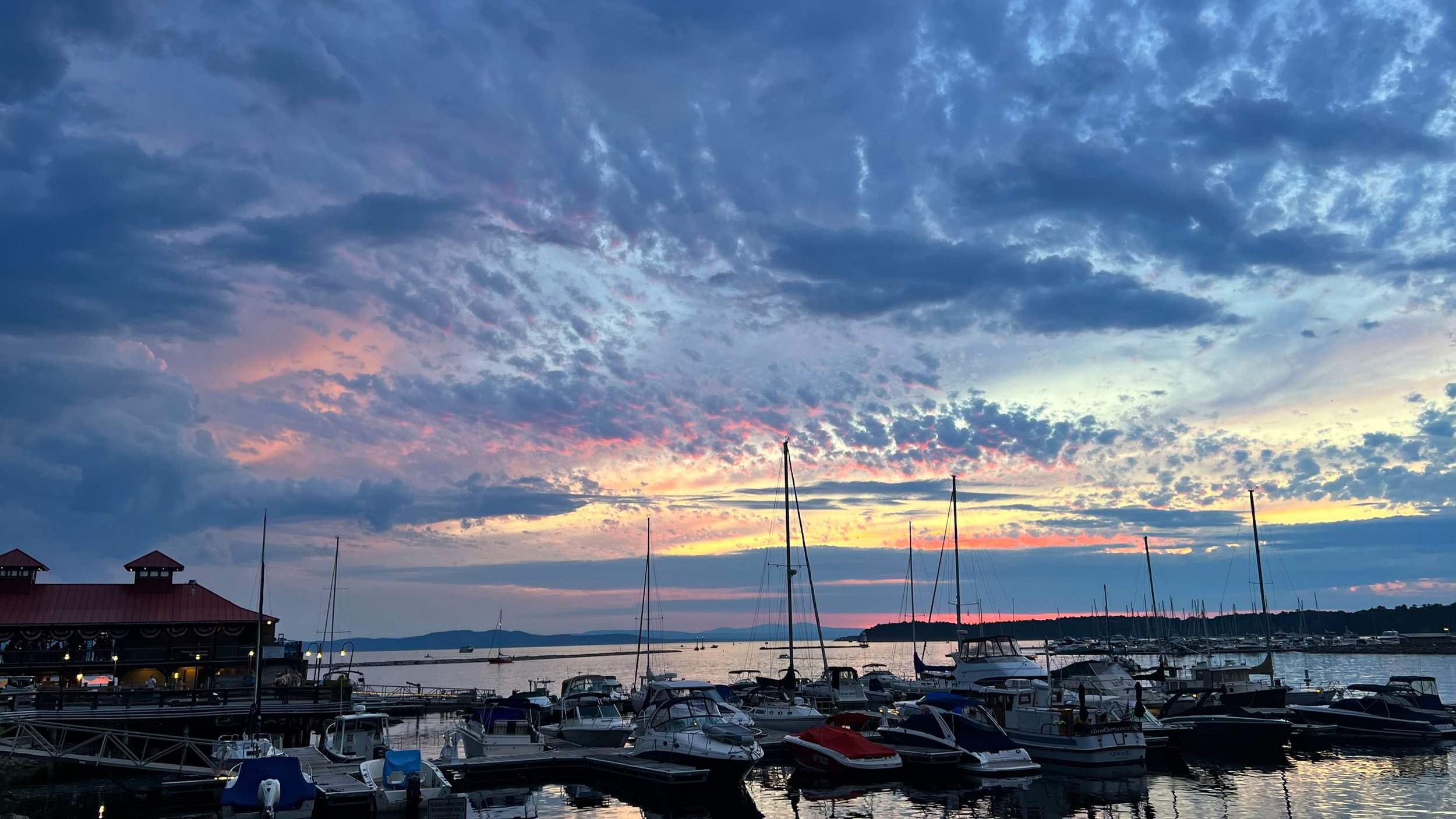 Lake Champlain at sunset