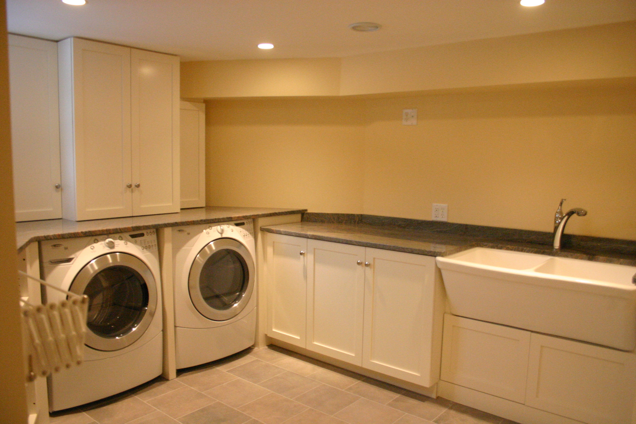 basement laundry renovation