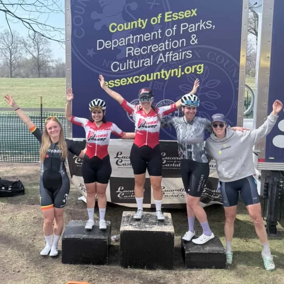 A beautiful spring day in Branchbrook Park &mdash; cherry blossoms are in full bloom and DJR out in force. 

Our results are: 

Masters 50+: Johan 7th and Brook 8th
Masters 35+: Jason 4th
Women&rsquo;s Open: Stephanie 6th
Women&rsquo;s 4/5: Jenna 4th