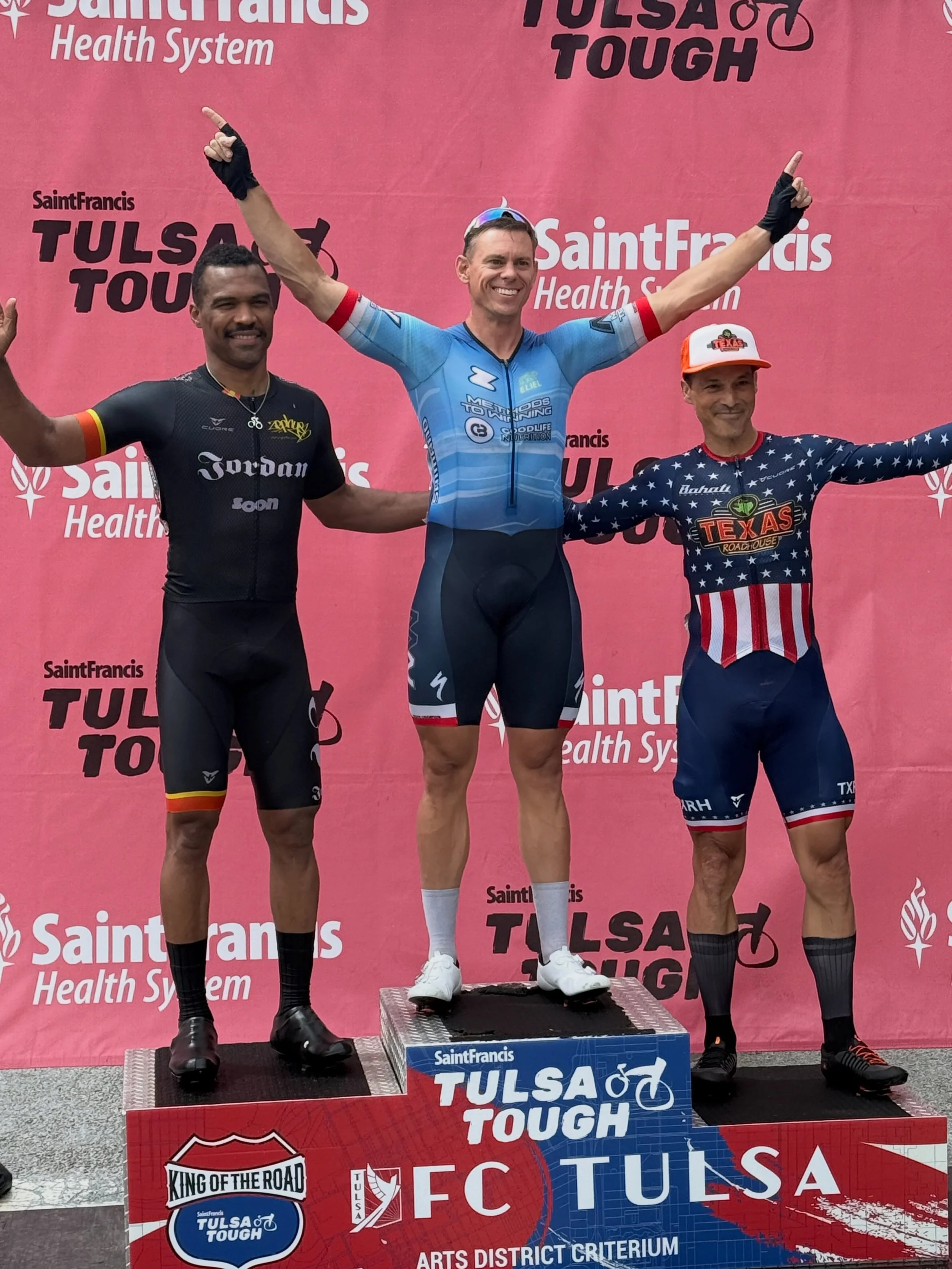 Saturday Tulsa Tough Recap:

Day 2 brought heavy rain, a minor crash and big leaderboard moves.

In the Women&rsquo;s 2/3 field Stephanie fought through a chaotic race that included a minor crash, regrouped with grit, and still powered her way to a s