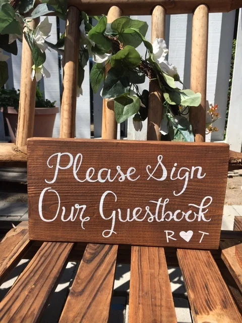 Guestbook sign