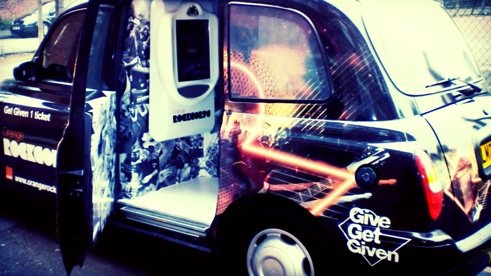 ‘Sound of Orange RockCorps’ taxi – one part of an award winning brand activation