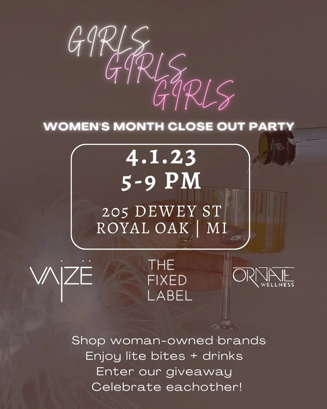 VAJZE Women's Month Close Out Party
