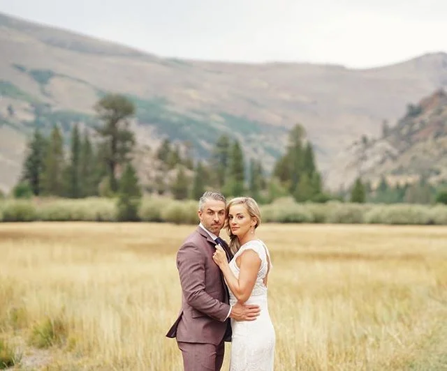 Congrats to Danielle &amp; Andrew! Loved that they picked such a beautiful area in June Lake to become husband and wife.