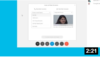WEBEX PRODUCT DEMOS - CONNECT AUDIO & VIDEO (Copy)