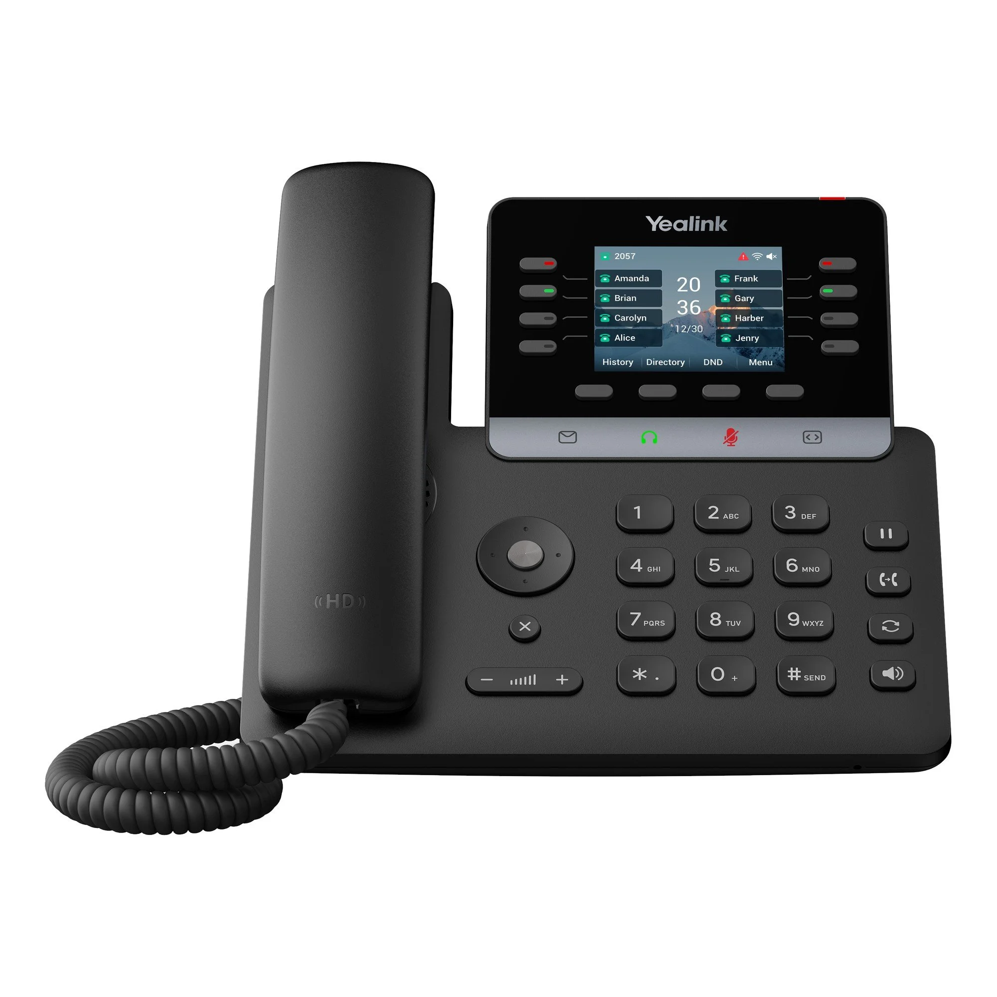 Yealink T73W IP desk phone, front view