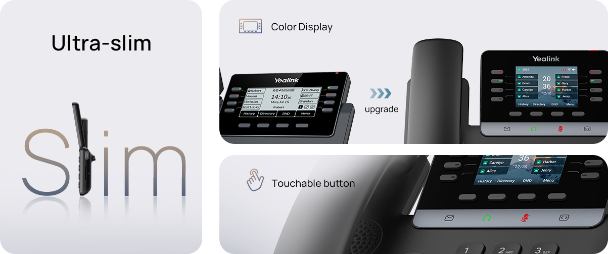 Yealink T73W IP desk phone, feature highlights