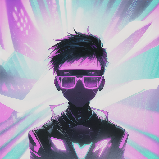 02154-364011084-neon, high res, dark background, cartoon, trippy, cool, reflection, boy, mist, cyber space, front, portrait, 80s, sythwave, cube.png