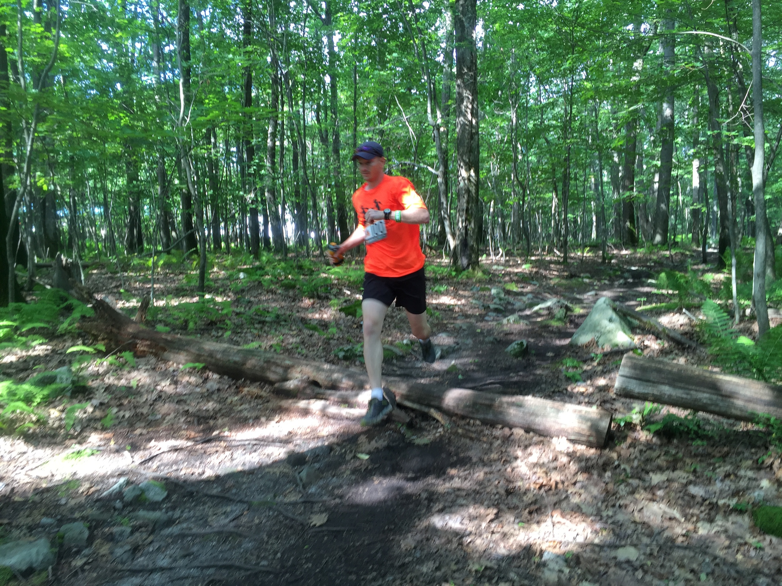Log hopping dude