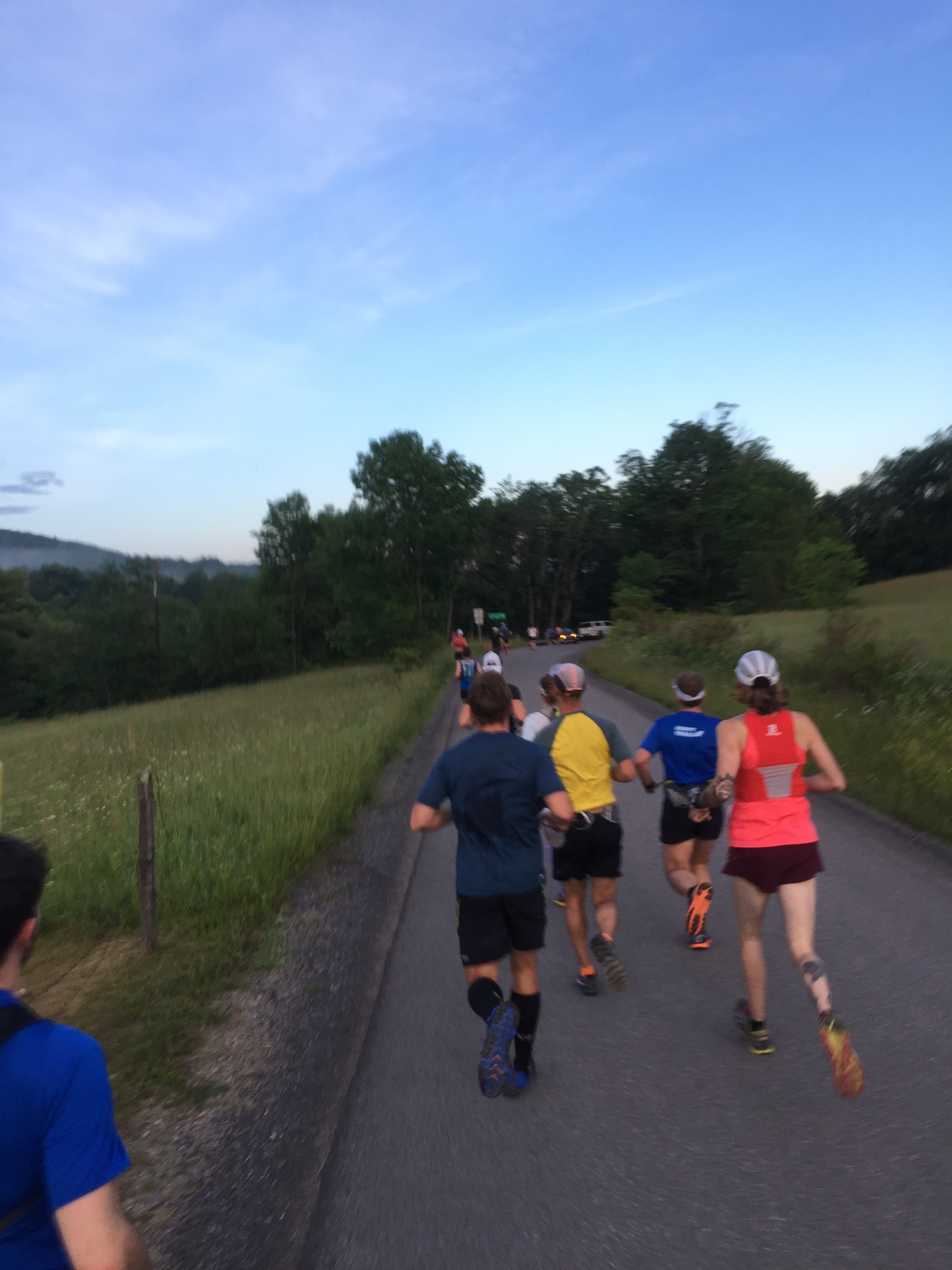nobody seems to go slowly the first 2 miles of pavement