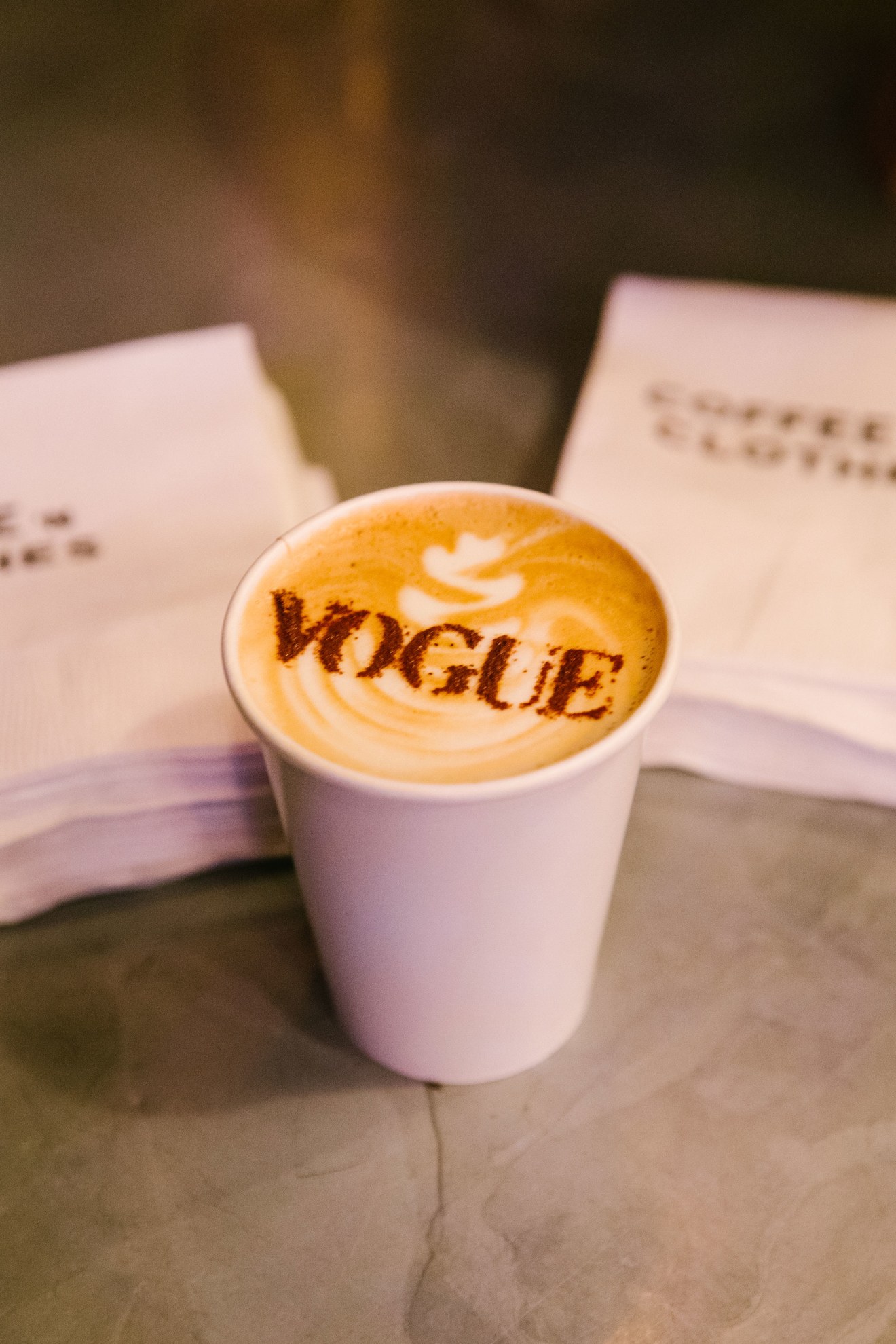 At a Vogue event even the morning coffee (which I don’t drink, but do snap pictures of) are chic.