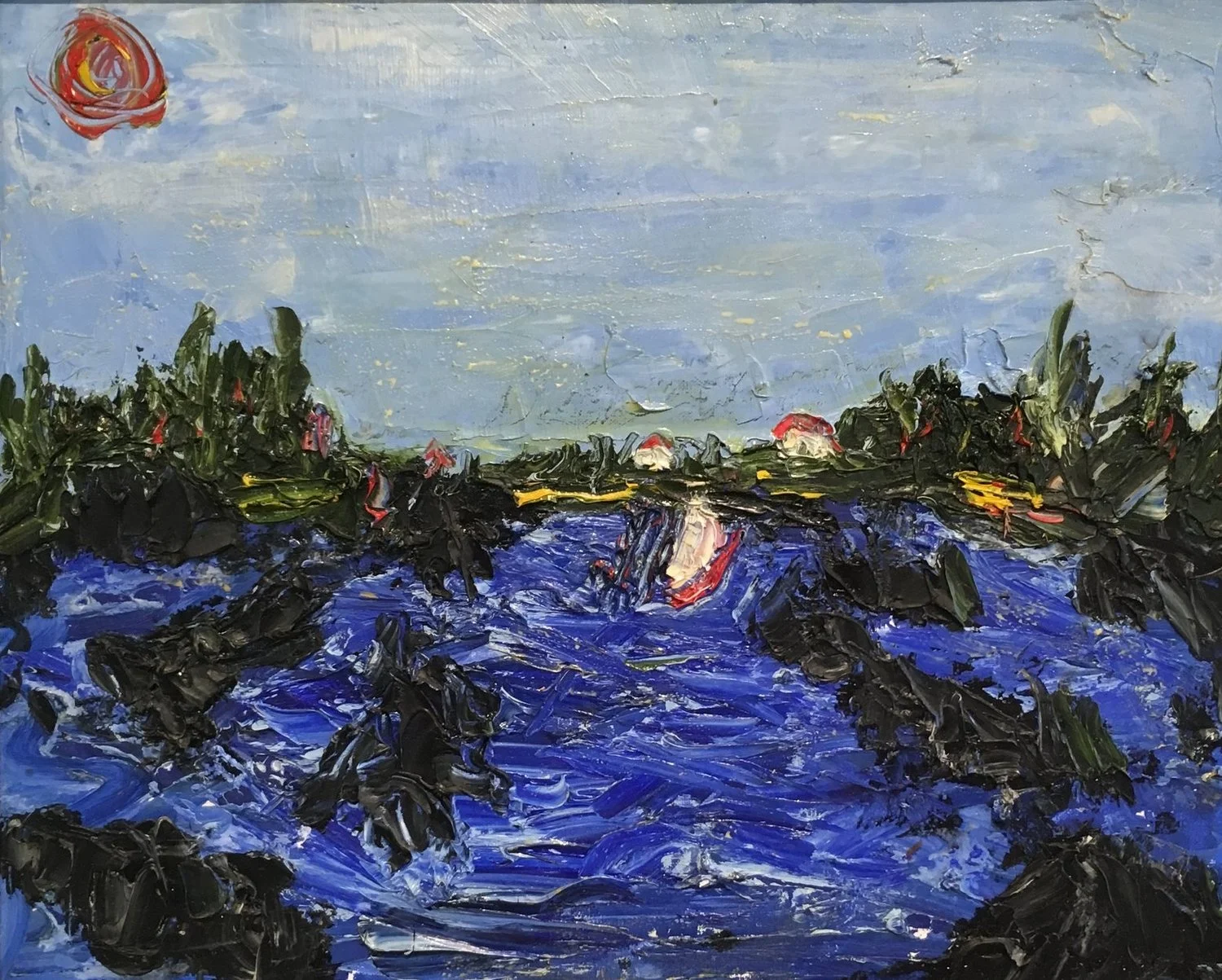 Wamphassuc oil on canvas 18" x 24"