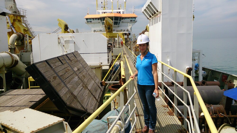 Female Engineers working offshore