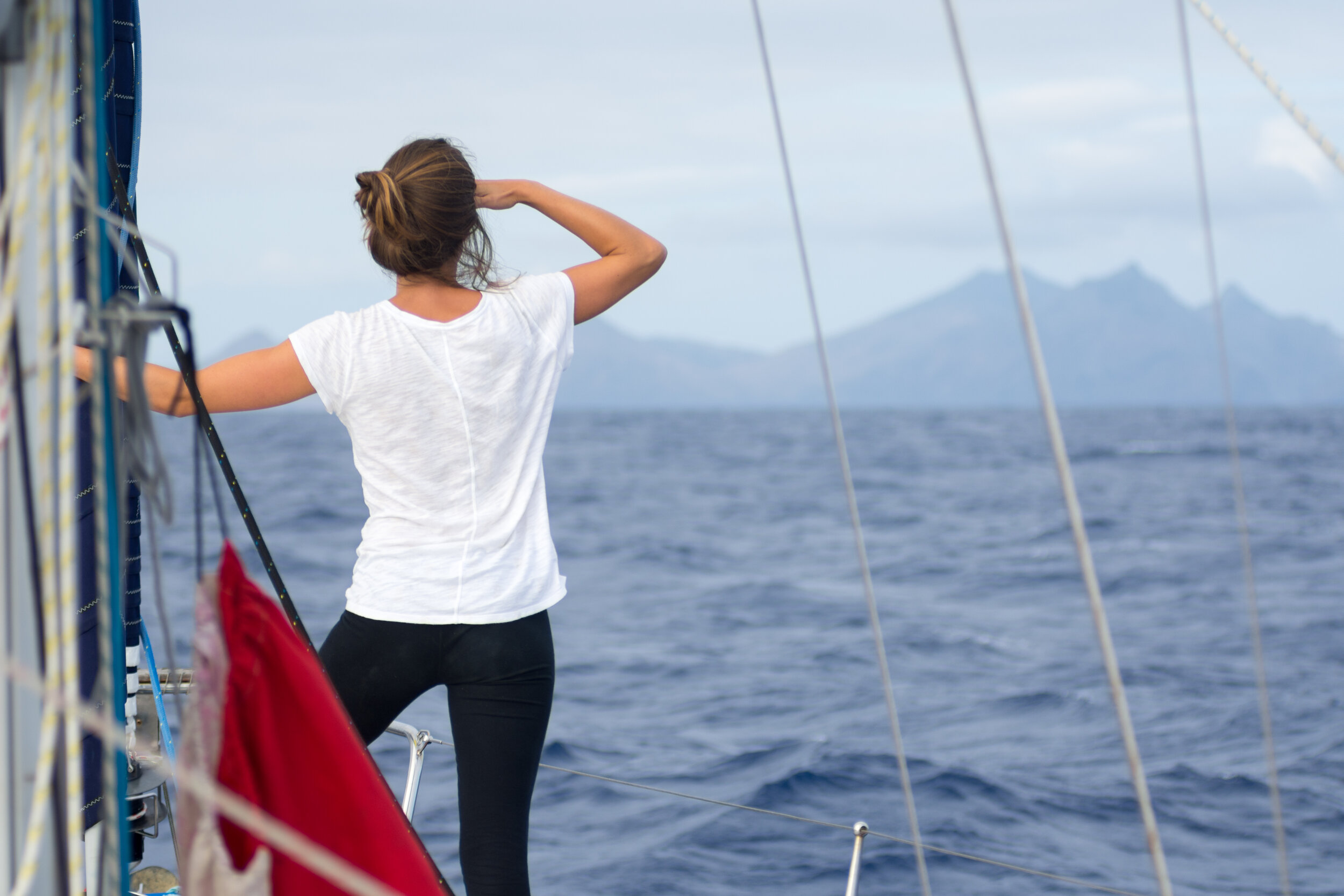 Female sailor is also an engineer