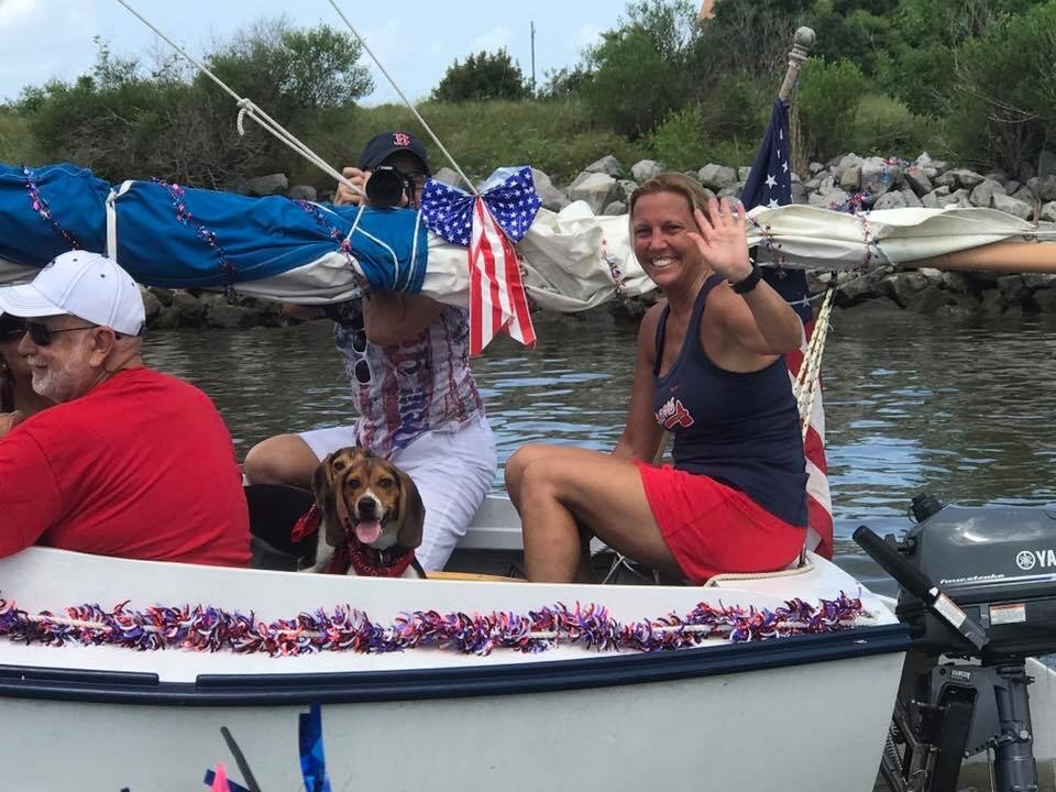 Sailboat Parade with dogs