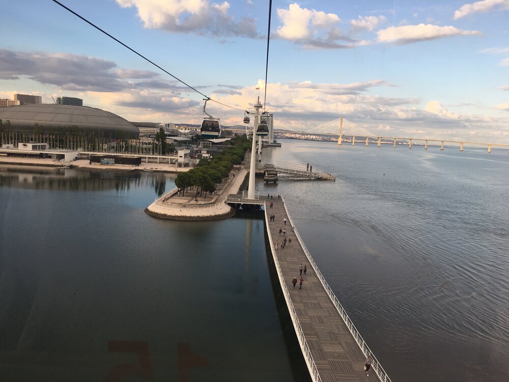 Aerial views of Lisbon, Portugal