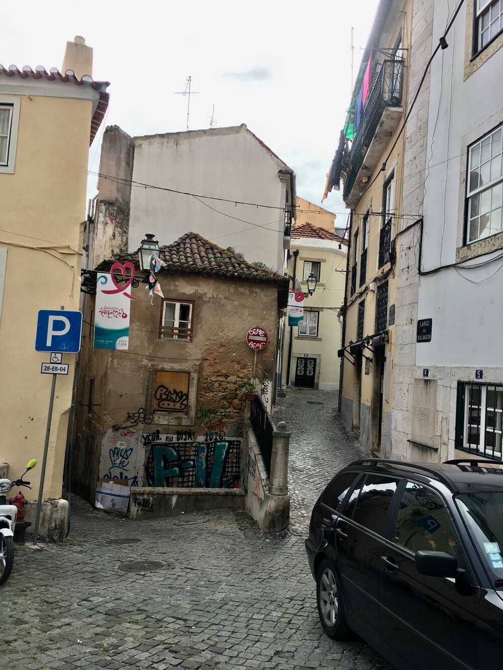 back streets in Alfama