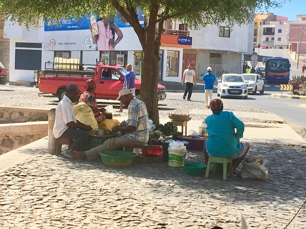 local cape verdeans sell vegetables