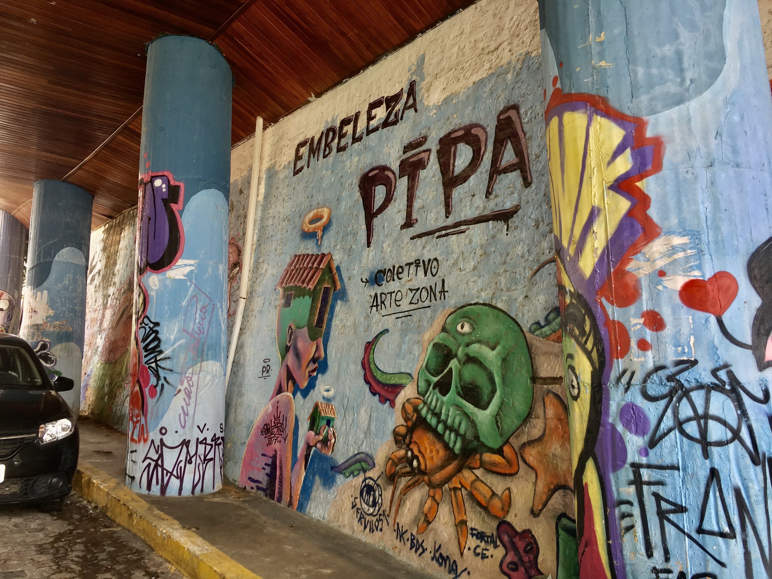 Graffiti in Pipa Beach, Brazil