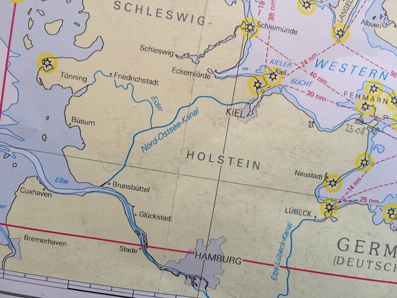 map of Kiel Canal