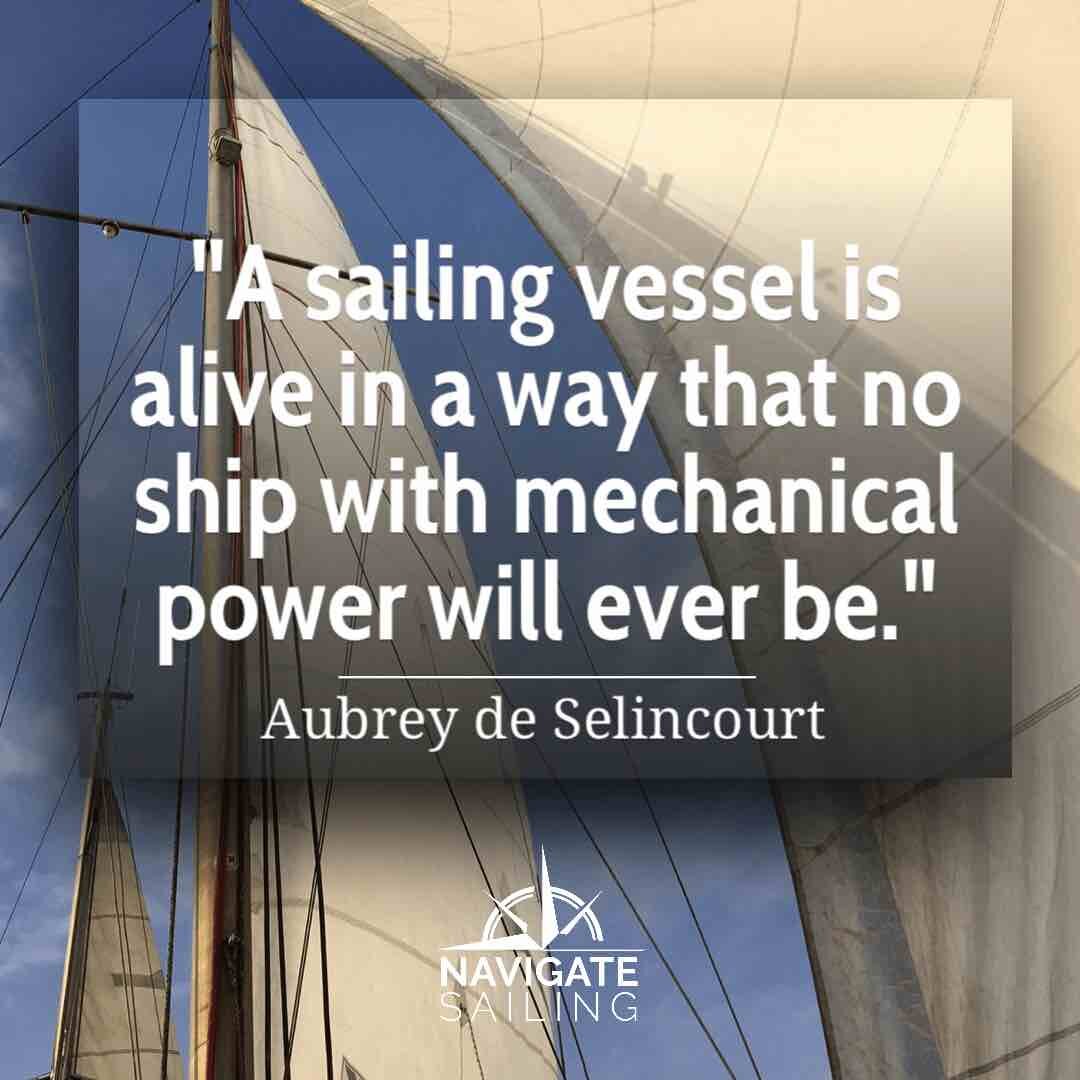 Inspirational Sailing Quote from Aubrey de Selincourt