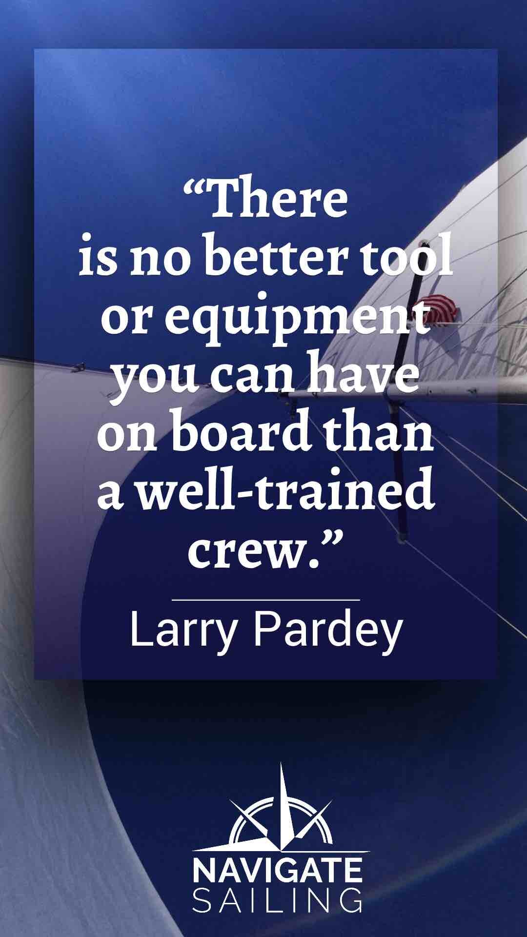 Inspiration from legendary sailor Larry Pardey