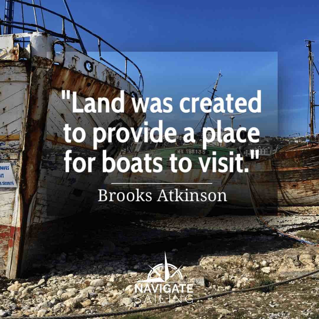 Sea and boat inspiration from Brooks Atkinson