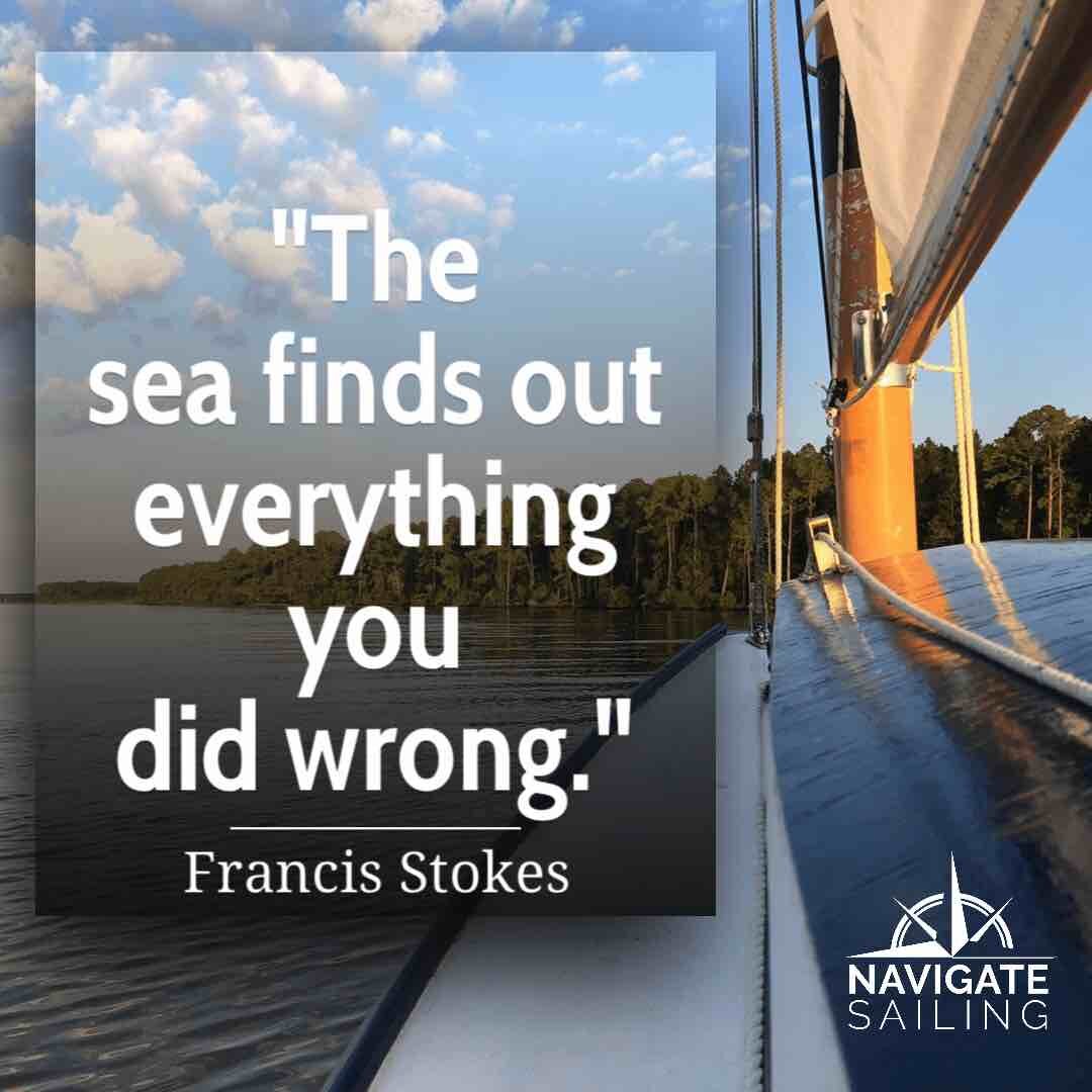 Inspired sailing quote from Francis Stokes