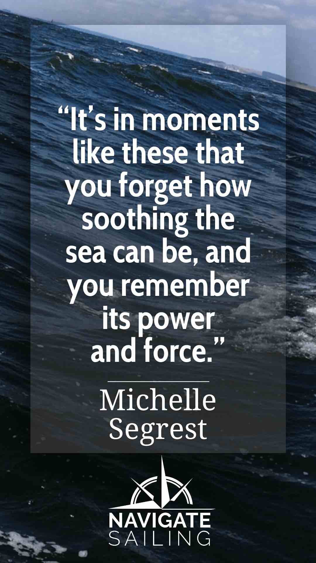 Power of the sea sailing inspirational quote