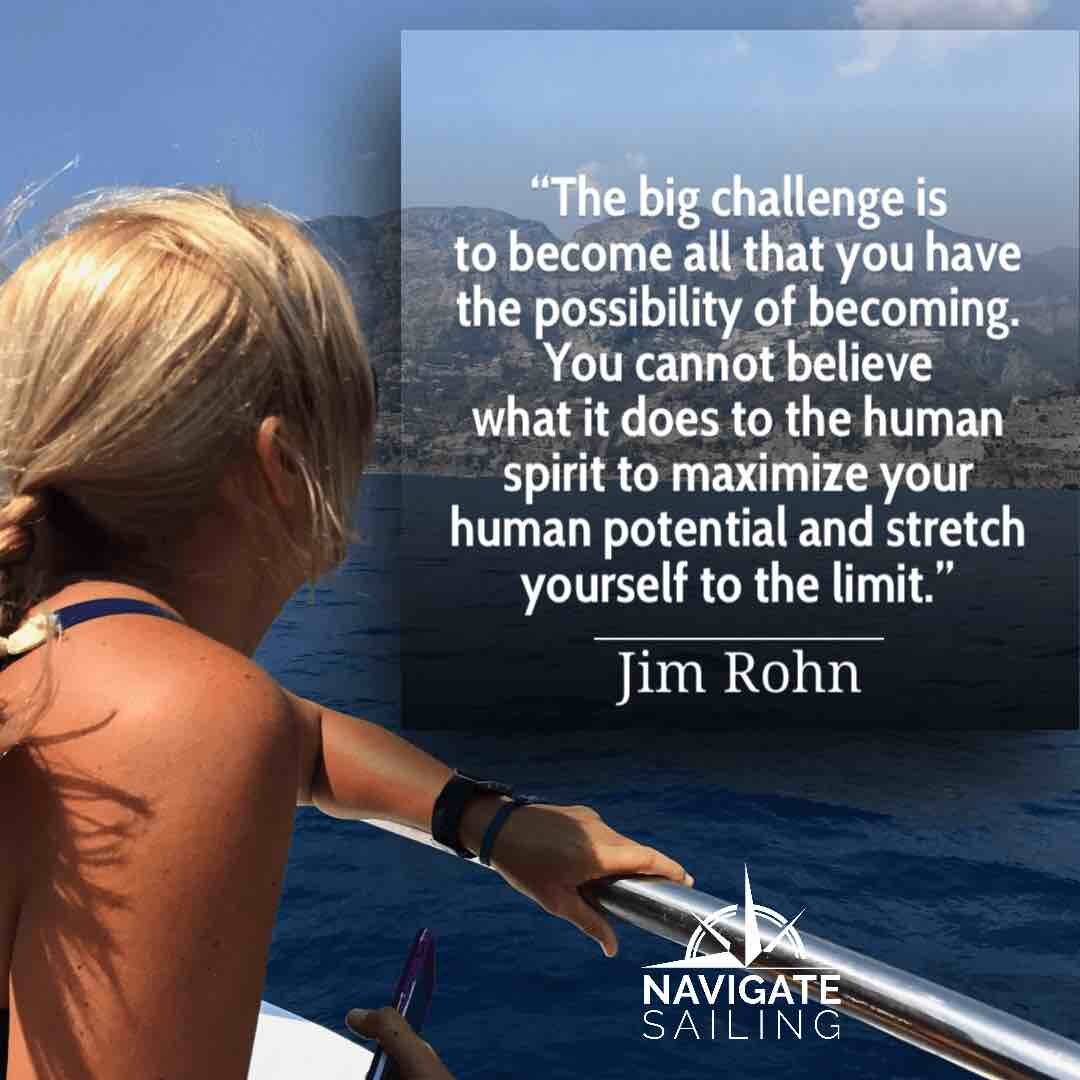 Jim Rohn sailing inspiration