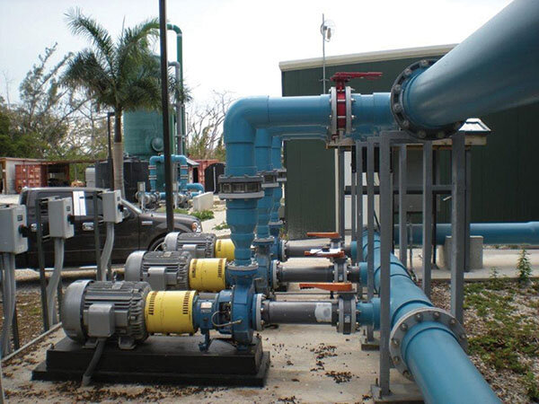 Pumps at Water Treatment Plant