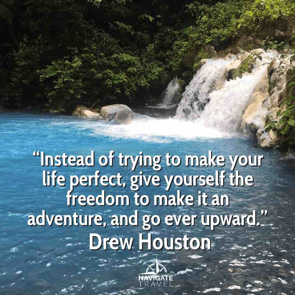 Drew Houston adventure travel quote
