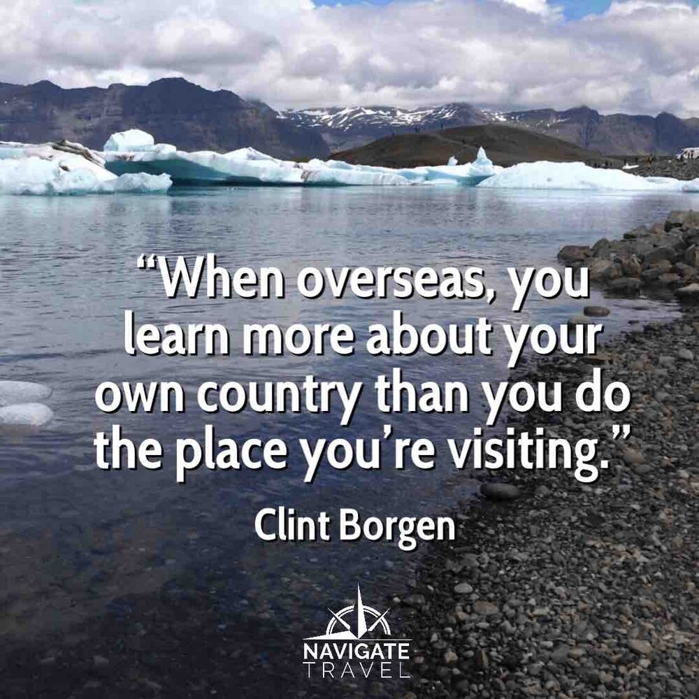 Clint Borgen adventure travel quote