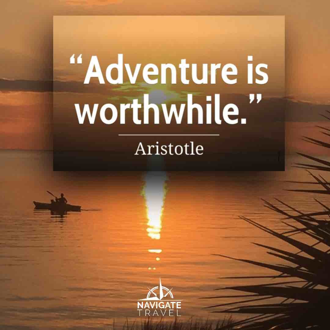 Aristotle adventure travel quote
