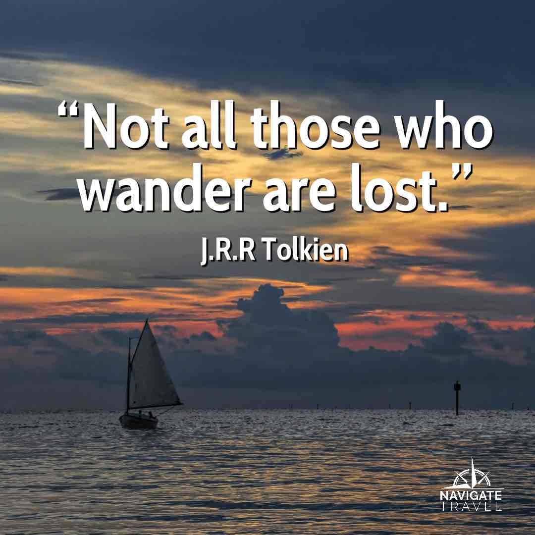 JRR Tolkien adventure travel quote