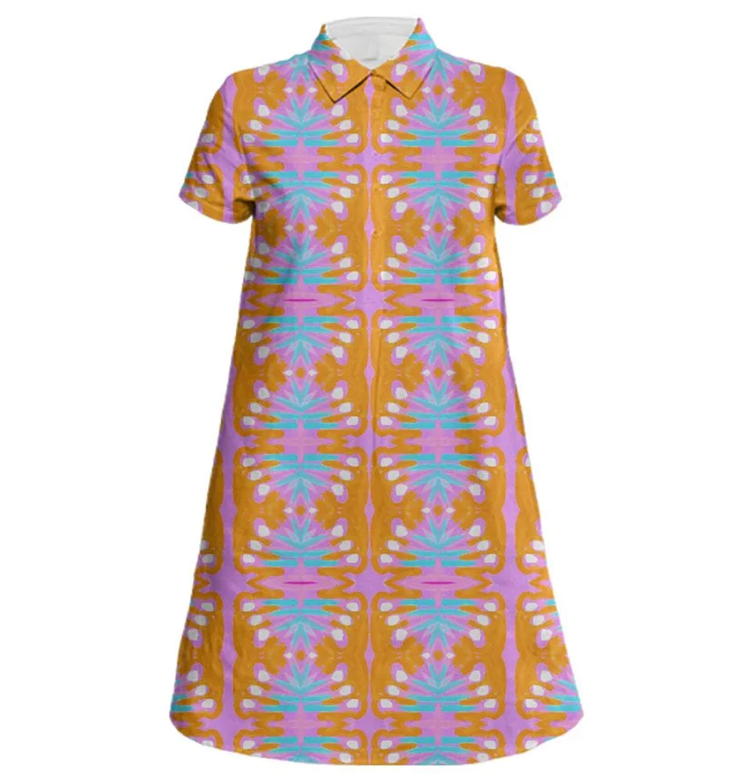 Agave Linen Shirt Dress