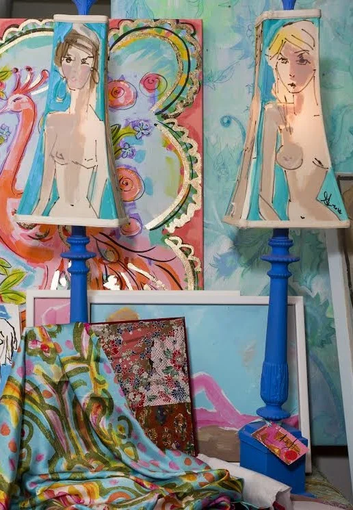 Painting Lamp Shade Class at Art Sea Living & Studio