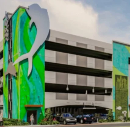"Deep Ocean &amp; Shore Reef" Parking Garage