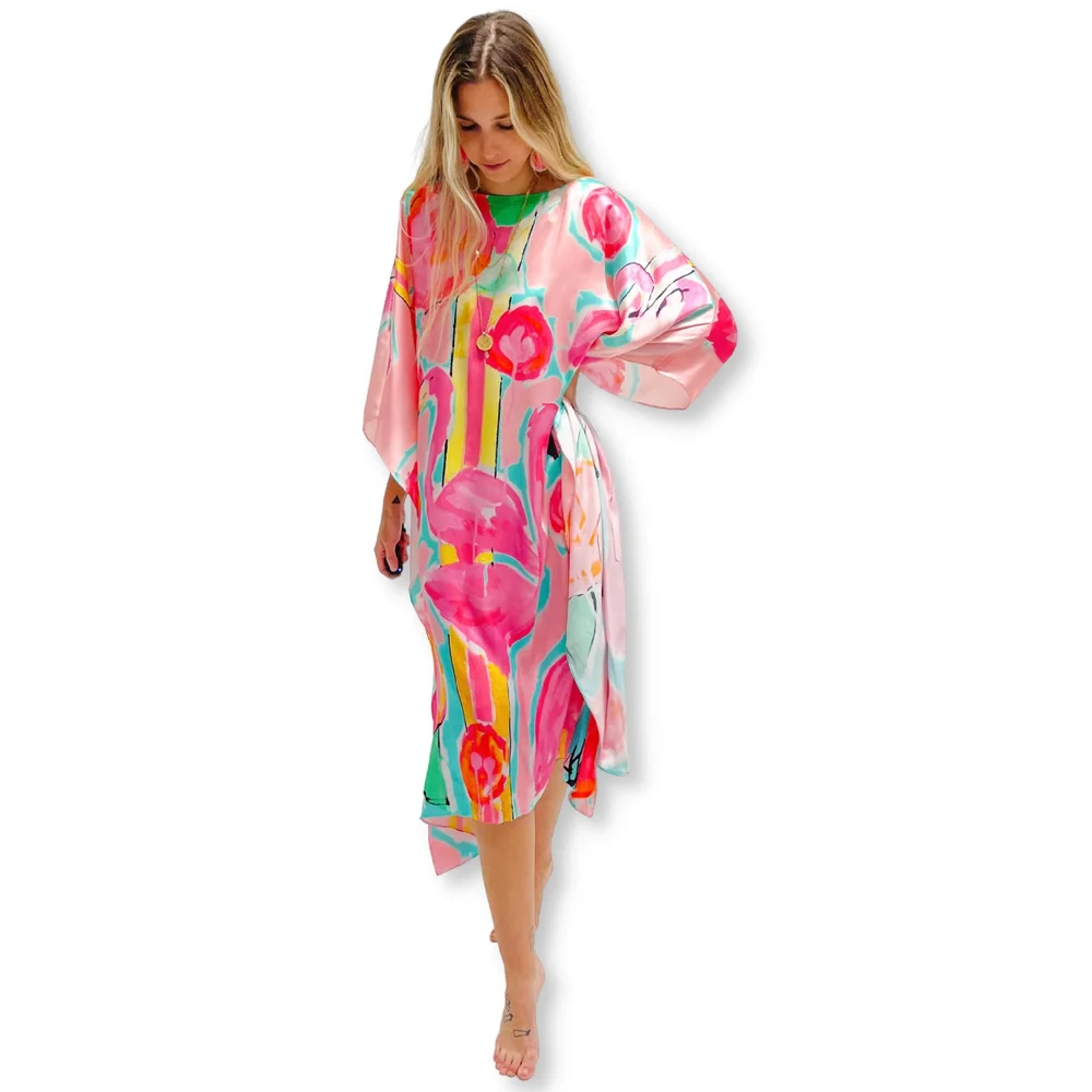 GUCCI グッチ　Silk Caftan Mini DRESS ⑦ Silk Kaftan 