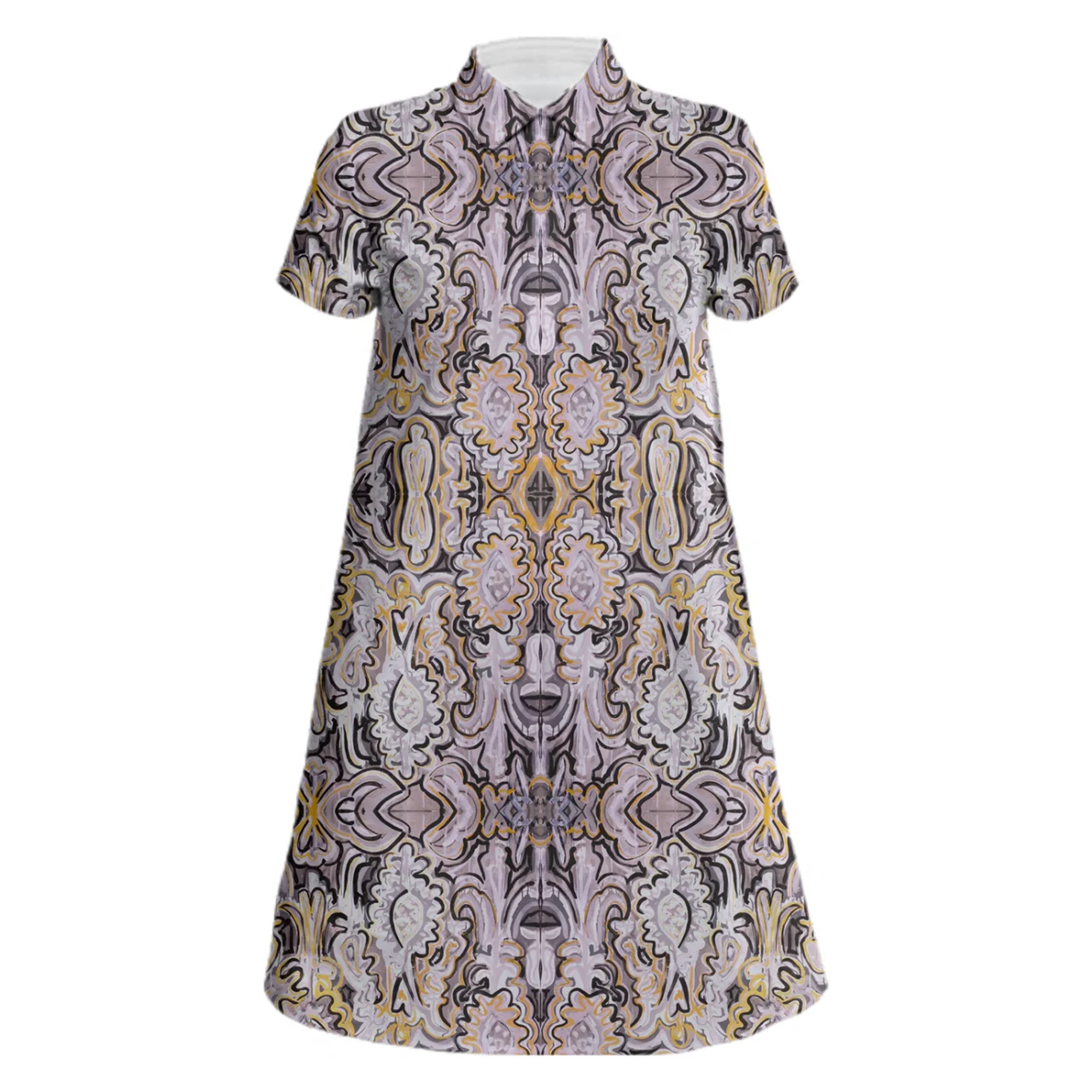 Longer Sleeve, Longer Length Deco Darling Linen Shirt Dress