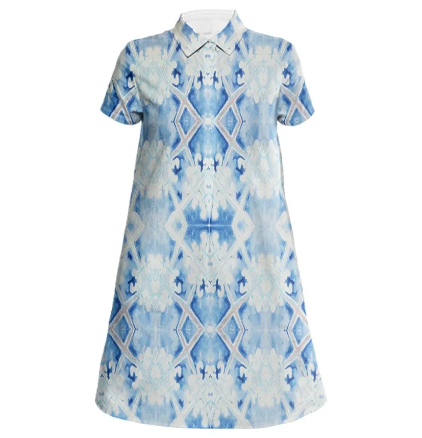 Crown Of Flowers Linen Dress