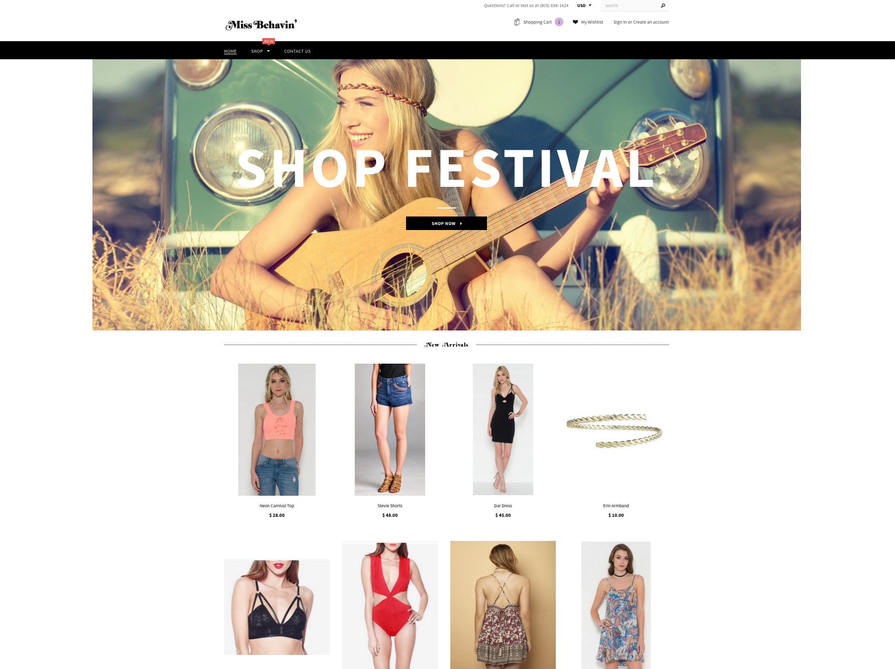 ShopMissBehavin.com