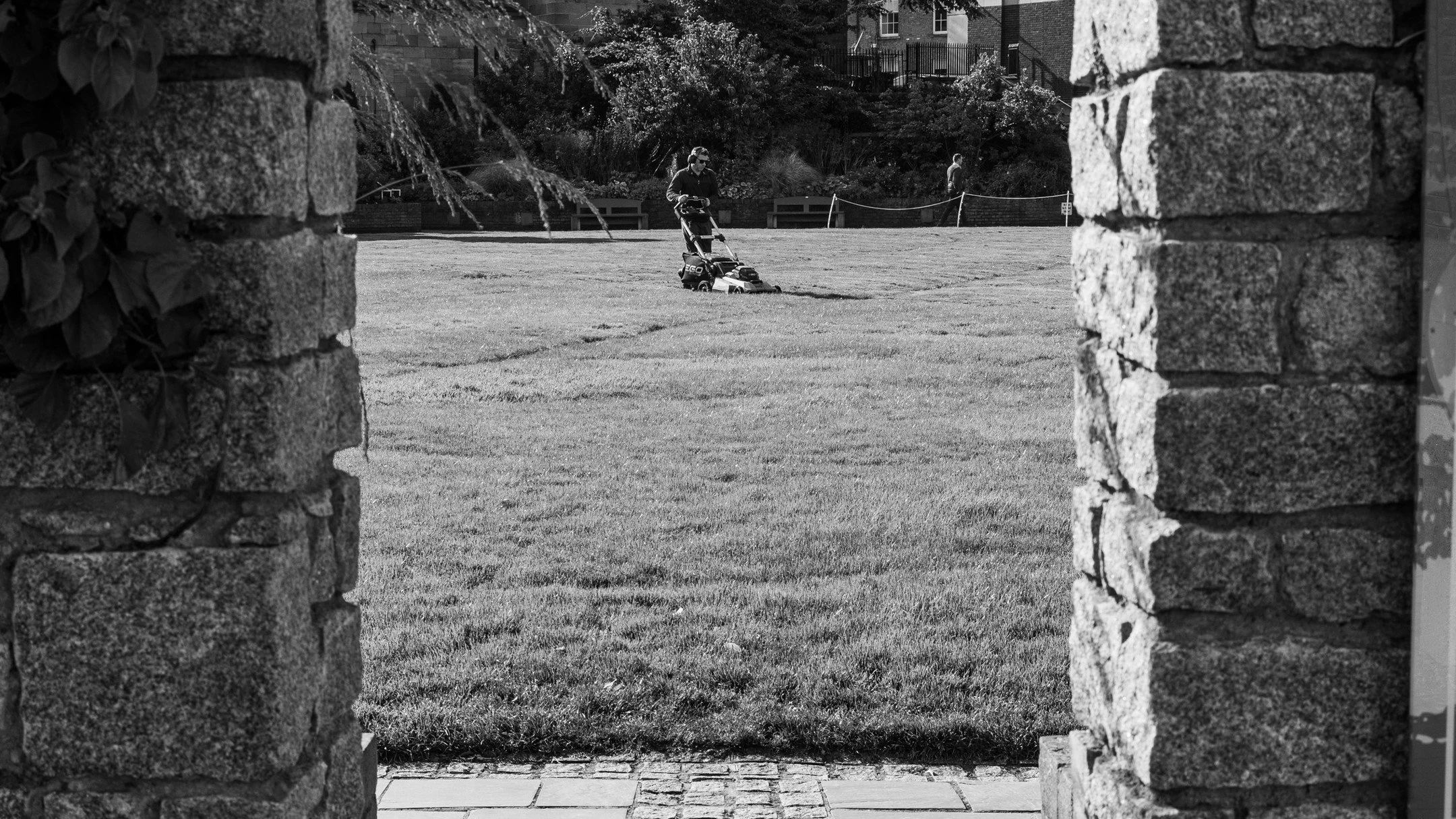 The Gardener!
.
Rain has gone away for today so time to cut the grass in the garden in Dublin Castle. 
.
#dublin
#onlyinblackandwhite
#blackandwhitephotography
#blackandwhite
#bnw
#bnwdublin
#bnwireland
#bnwphotography
#blackandwhitedublin
#blackandw