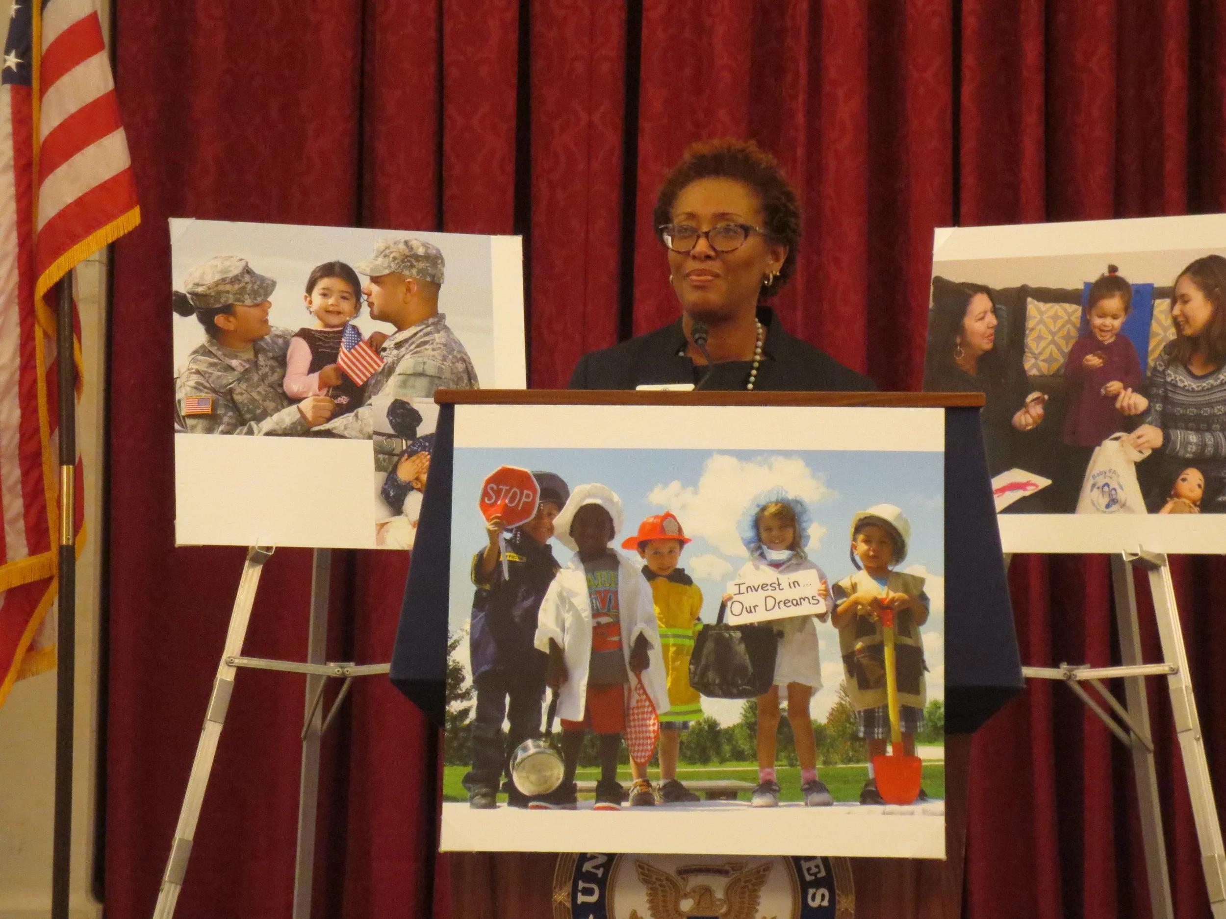 Constance Gully speaks at Washington, D.C. Board Reception.