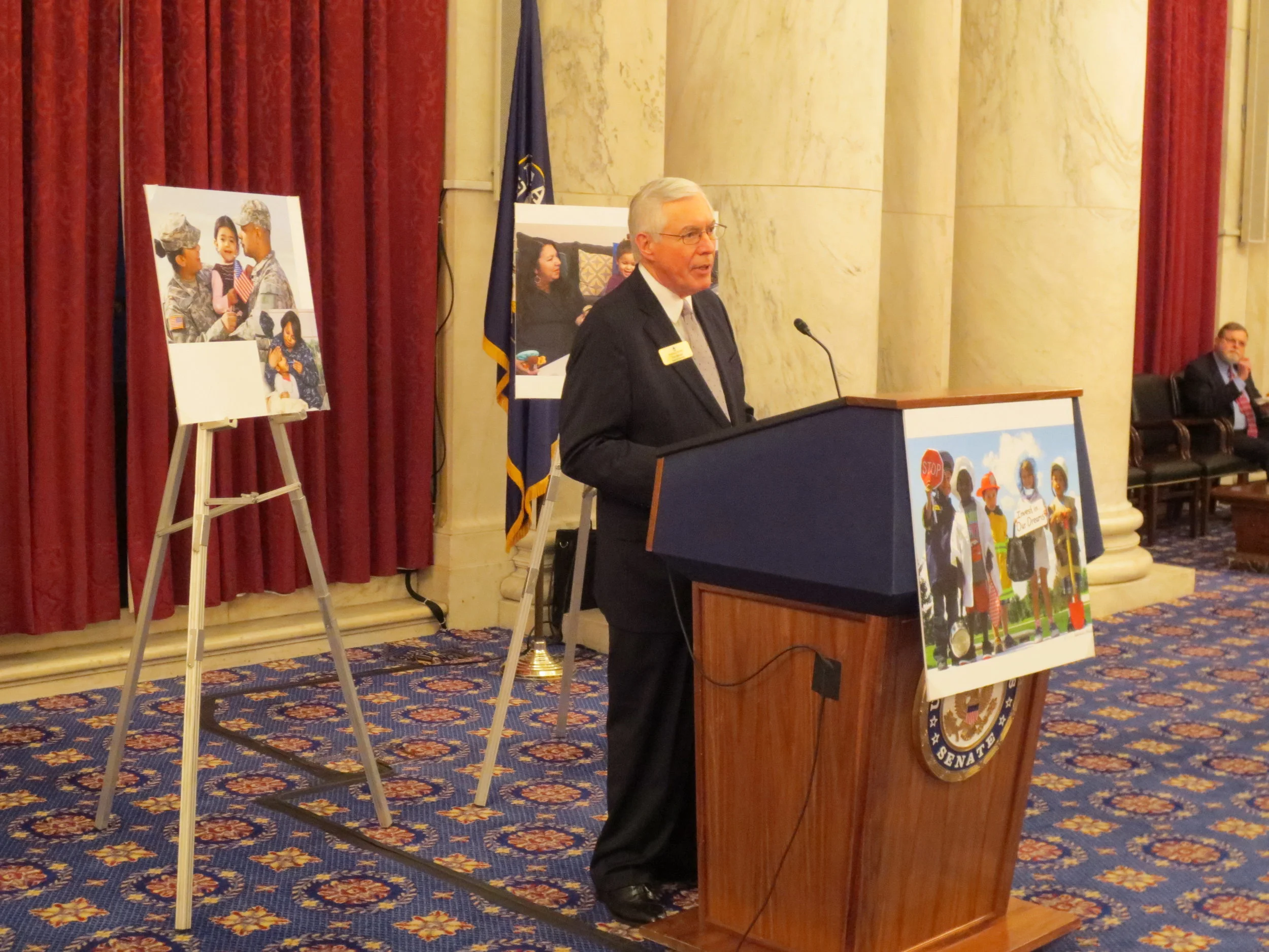 Board Chair Thomas Melzer speaks at Washington, D.C. Board Reception.