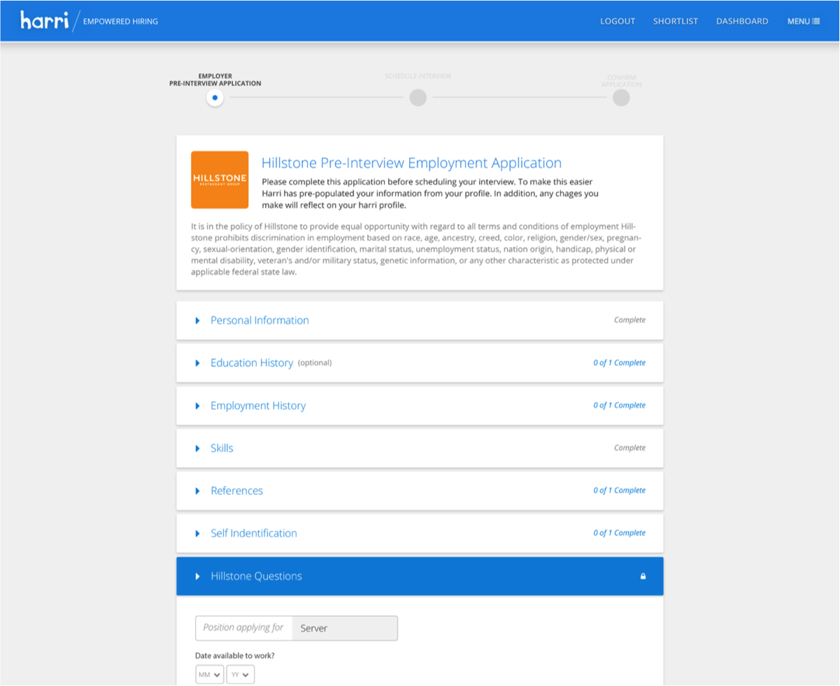 Harri Digital Application