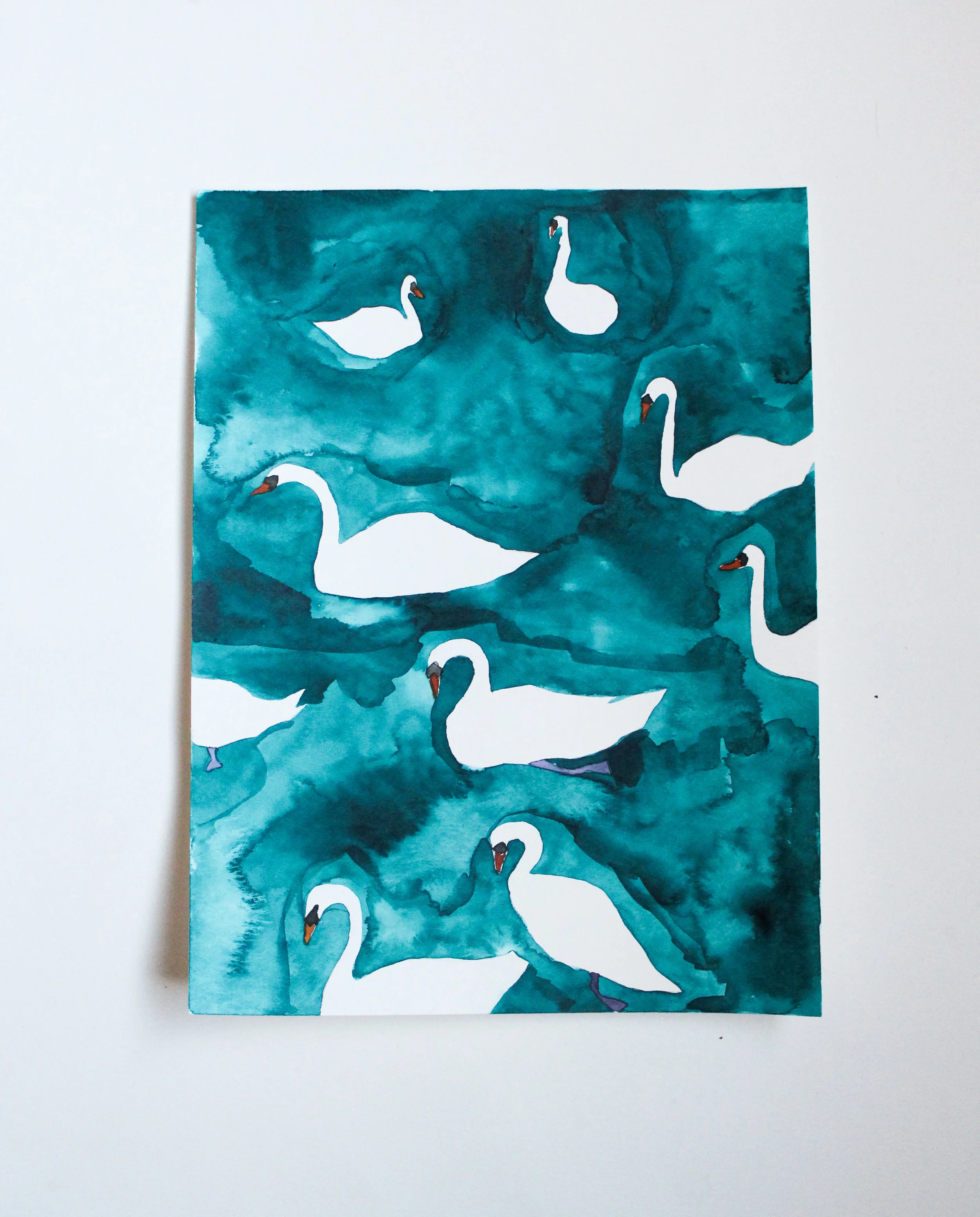 Swan Painting