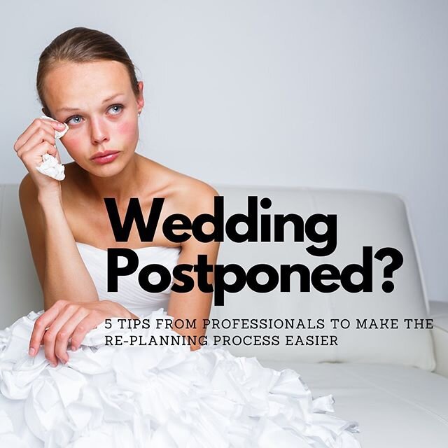 With so many weddings being postponed right now, we send our prayers up for all the brides and couples out there and for our beloved wedding industry. We will get through this! 🙏🏻 That being said, we wanted to help by providing some great tips to h