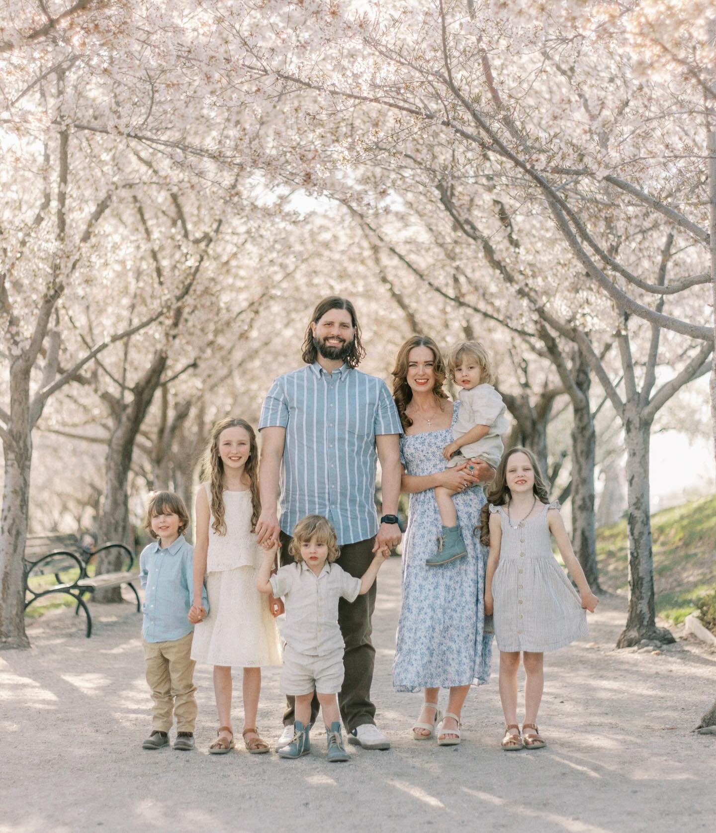 The cherry blossoms this year did not disappoint! So much has changed in a year for the better, though my heart has changed more than my circumstances. I&rsquo;m so grateful and thankful! These precious souls are such rich blessings! 🤍