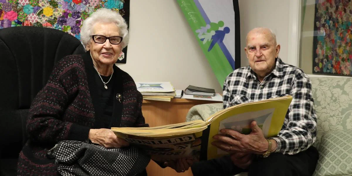 Daphne and Bruce Ballard have volunteered with Country Hope since it was formed 15 years ago. Pic: Les Smith.